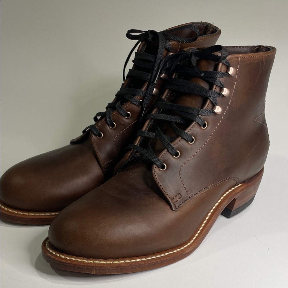 Brown Leather Lace-Up Boots | Women’s 6 | Heritage Style | Made in the USA